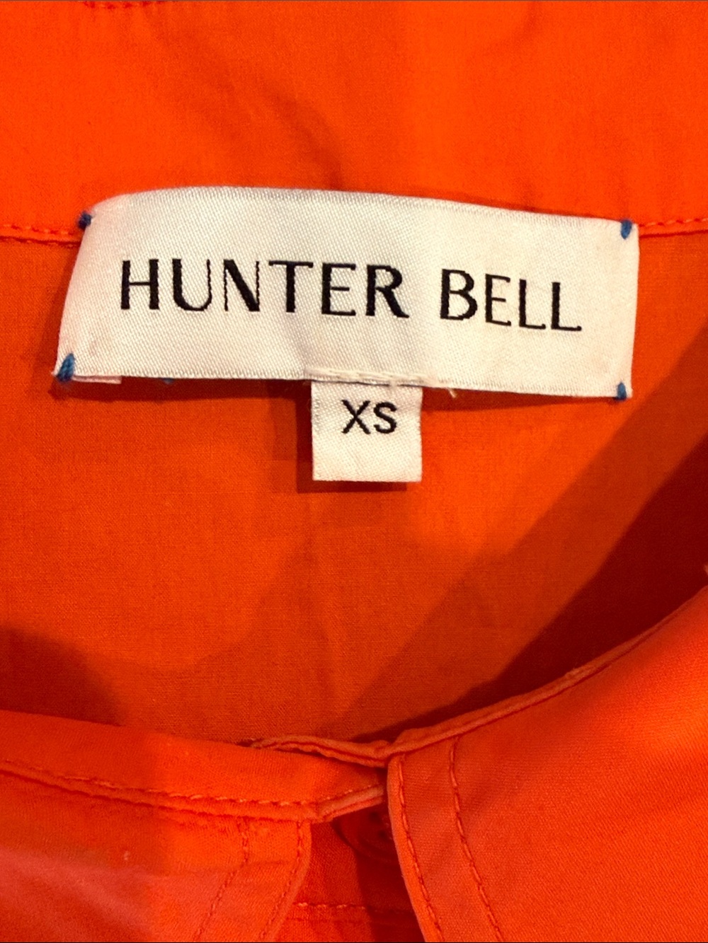 Hunter Bell Addison Orange Shirt Dress Size XS - Picture 3 of 14